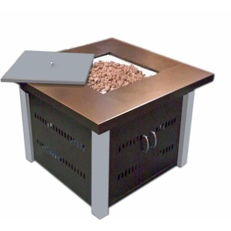 Gardencontrol Propane Firepit Antique Bronze- Stainless Steelfinish GA40313